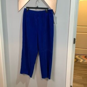 Notations elastic waistband, royal blue dress pants size  1x